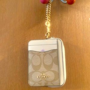 Zip Card Case in Khaki